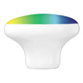 Lgbt regenbooggradiënt kleuren ombre patroon moder keramische knop (Zijkant)
