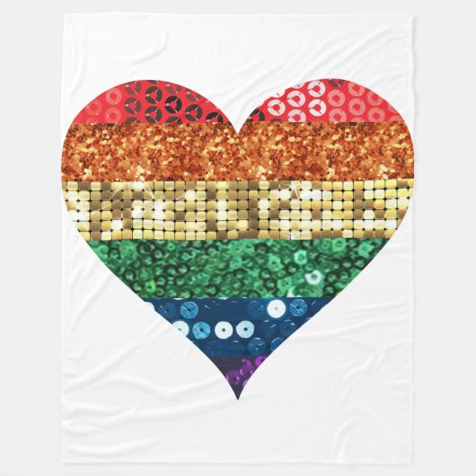 lgbt regenbooghardeenkel fleece deken (Voorkant)