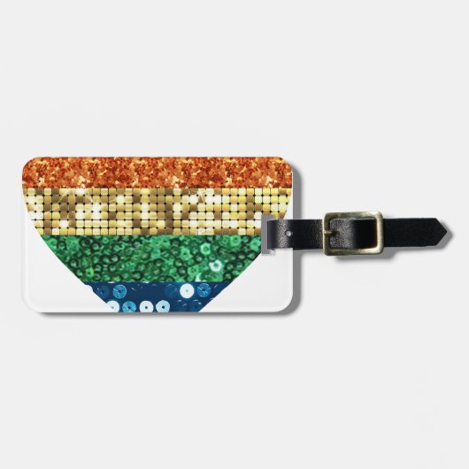 lgbt regenbooghart bagagelabel (Voorkant horizontaal)