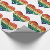 lgbt regenbooghart cadeaupapier (Hoek)
