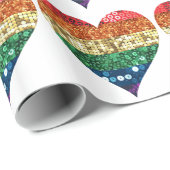 lgbt regenbooghart cadeaupapier (Rol Hoek)