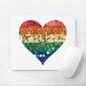 lgbt regenbooghart muismat (Met muis)