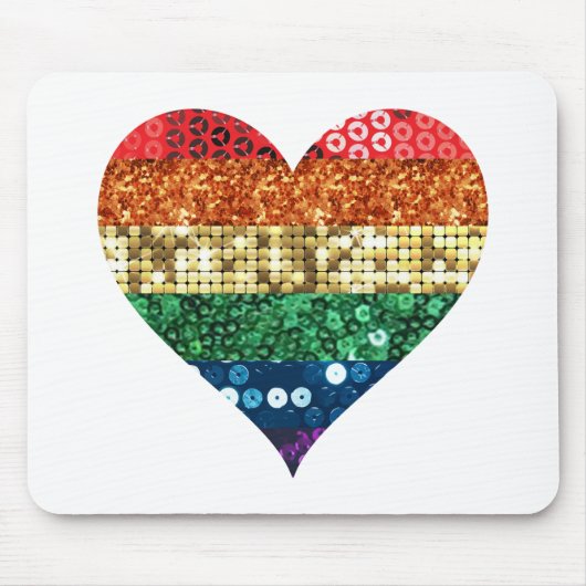 lgbt regenbooghart muismat (Voorkant)