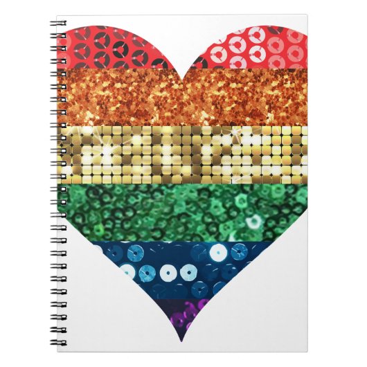lgbt regenbooghart notitieboek (Voorkant)