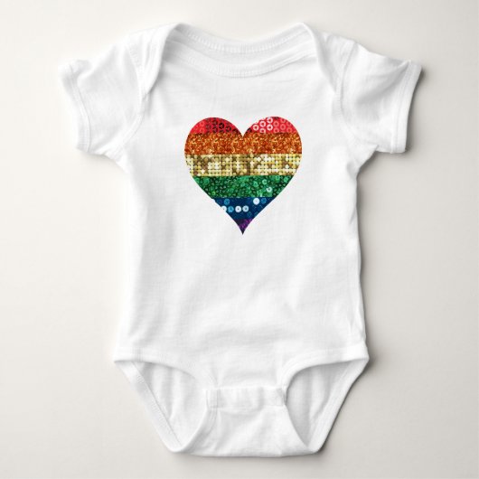 lgbt regenbooghart romper (Voorkant)