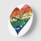 lgbt regenbooghart ronde klok (Hoek)
