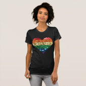 lgbt regenbooghart t-shirt (Voorkant volledig)