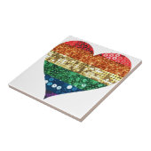 lgbt regenbooghart tegeltje (Zijkant)