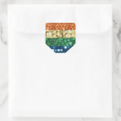 lgbt regenbooghart vierkante sticker (Tas)