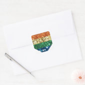 lgbt regenbooghart vierkante sticker (Envelop)