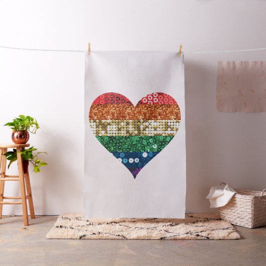 lgbt regenbooghartweefsel stof (Voorbeeld)