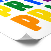 LGBT Regenboogkleuren Pride Poster (Hoek)