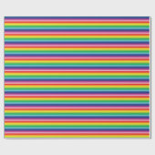 Lgbt regenboogkleuren strippen homopride vlag cadeaupapier (Vlak)