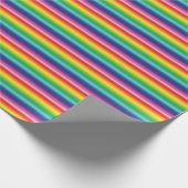 Lgbt regenboogkleuren strippen homopride vlag cadeaupapier (Hoek)