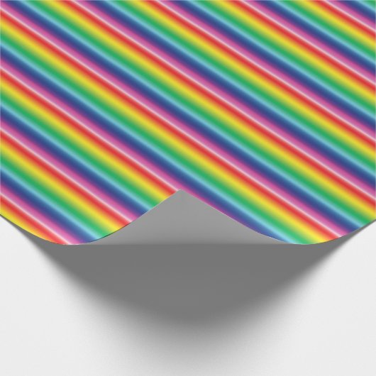 Lgbt regenboogkleuren strippen homopride vlag cadeaupapier (Hoek)