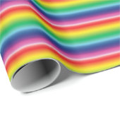 Lgbt regenboogkleuren strippen homopride vlag cadeaupapier (Rol Hoek)