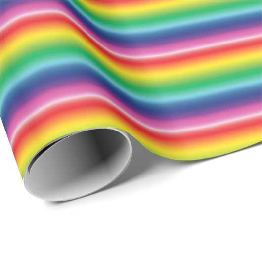 Lgbt regenboogkleuren strippen homopride vlag cadeaupapier (Rol Hoek)