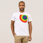 LGBT-regenboogkleurencirkels personaliseren T-shirt (Voorkant volledig)