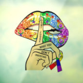 LGBT regenboogliften Raamsticker (Vel 3)