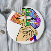 LGBT regenboogliften Ronde Button 6,0 Cm (In situ)