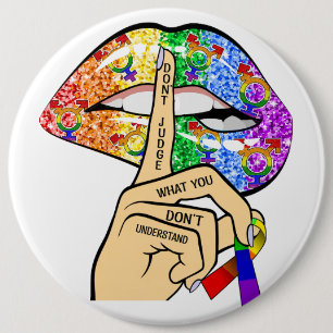 LGBT regenboogliften Ronde Button 6,0 Cm
