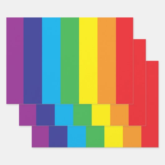 LGBT regenboogpatroon Inpakpapier Vel (Set)