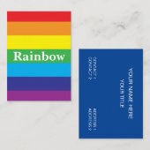 LGBT regenboogpatroon Visitekaartje (Voorkant / Achterkant)