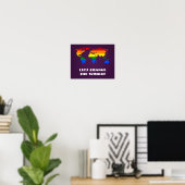 LGBT regenboogpride wereldkaart poster (Thuiskantoor)