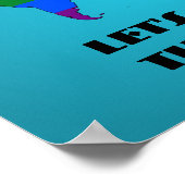 LGBT regenboogpride wereldkaart poster (Hoek)