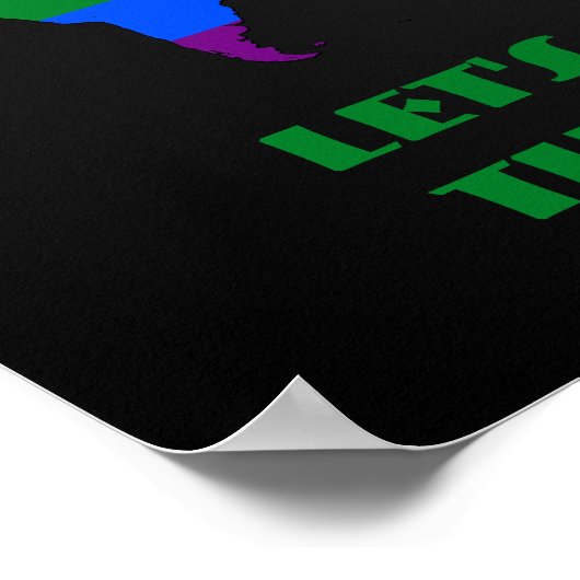 LGBT regenboogpride wereldkaart poster (Hoek)