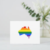 LGBT-regenboogpridekaart van Australië Briefkaart (Staand voorkant)