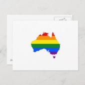 LGBT-regenboogpridekaart van Australië Briefkaart (Voorkant / Achterkant)