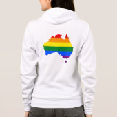 LGBT-regenboogpridekaart van Australië Hoodie (Achterkant)
