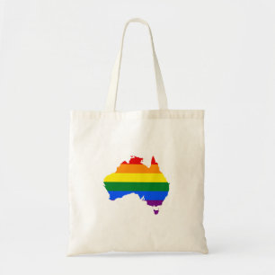 LGBT-regenboogpridekaart van Australië Tote Bag