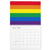Lgbt regenboogstrepen kleuren Lgbtq gay pride vlag Kalender (Jan 2026)