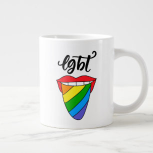 LGBT regenboogtongen Grote Koffiekop