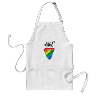 LGBT regenboogtongen Standaard Schort