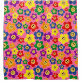 LGBT-regenboogventilator - Roze Douchegordijn (Voorkant)