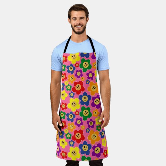 LGBT-regenboogventilator - Roze Schort (Gedragen)