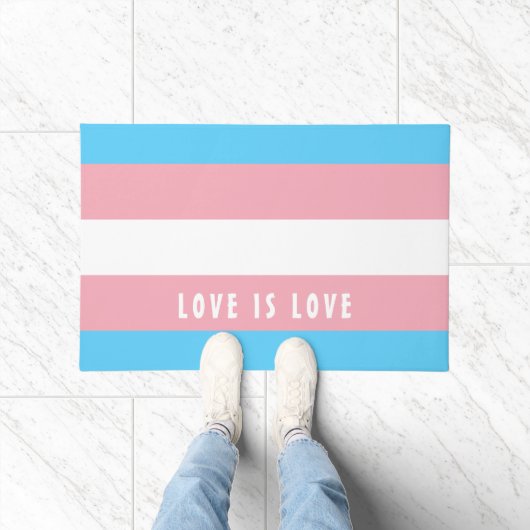 LGBT-regenboogveredeling Pride vlag Aangepaste tek Deurmat (Binnen)