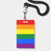 LGBT-regenboogvlag Badge (Voorzijde met lanyard)