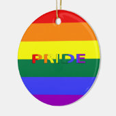 LGBT-regenboogvlag Keramisch Ornament (Links)