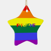 LGBT-regenboogvlag Keramisch Ornament (Rechts)