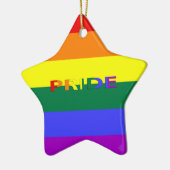 LGBT-regenboogvlag Keramisch Ornament (Links)
