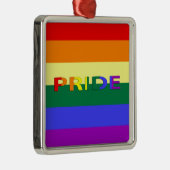 LGBT-regenboogvlag Metalen Ornament (Rechts)