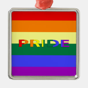 LGBT-regenboogvlag Metalen Ornament