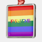 LGBT-regenboogvlag Metalen Ornament (Links)