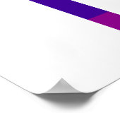 LGBT regenboogvlag Origineel 8 Stripes Pride 2023 Poster (Hoek)