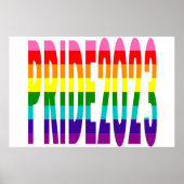 LGBT regenboogvlag Origineel 8 Stripes Pride 2023 Poster (Voorkant)