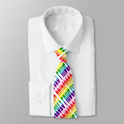 LGBT regenboogvlag Origineel 8 Stripes Pride 2023 Stropdas (Gebonden)